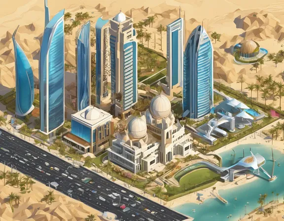 Abu Dhabi in the summer image