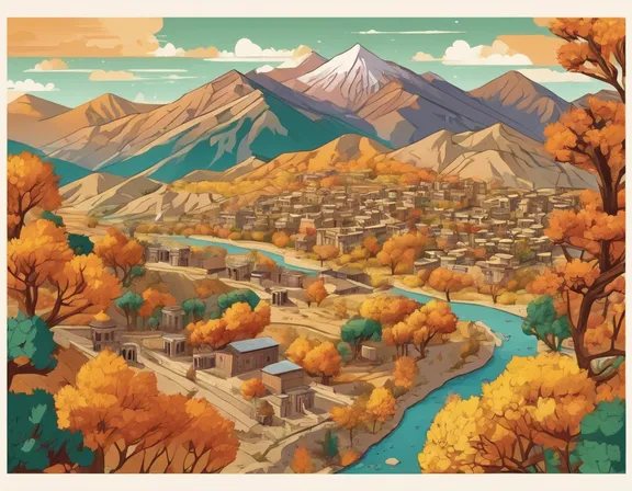 Afghanistan in the fall image