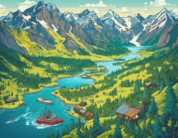 Alaska in the summer image