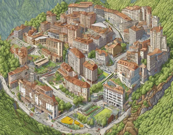 Andorra la Vella in the spring image