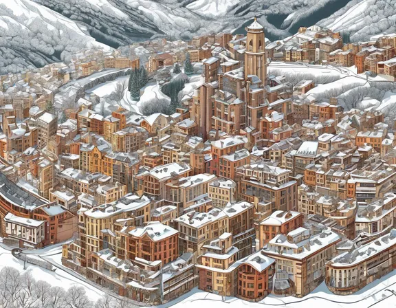 Andorra la Vella in the winter image