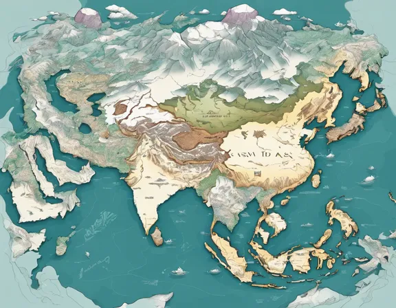 Asia in the winter image