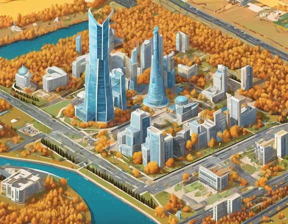 Astana in the fall image