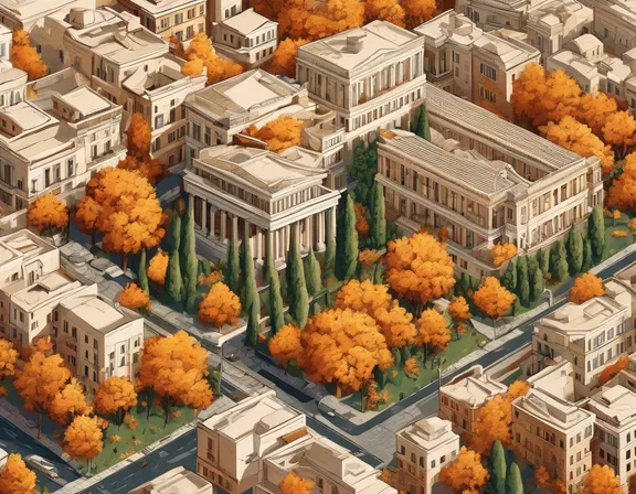 Athens in the fall image