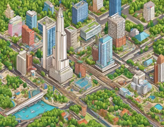 Atlanta in the spring image