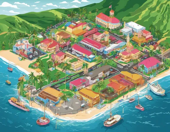 Basseterre in the winter image