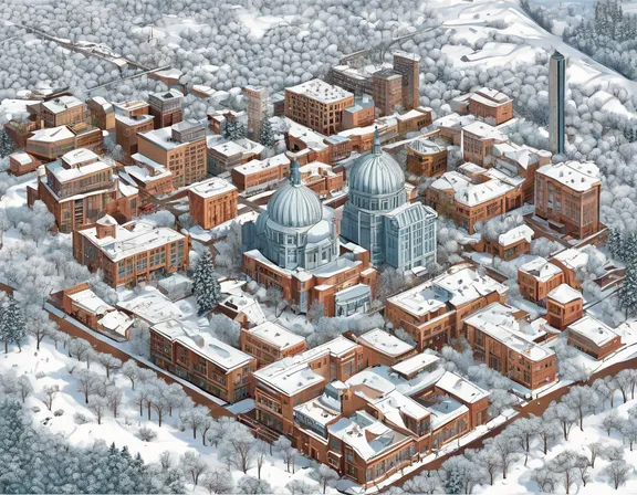 Boise in the winter image