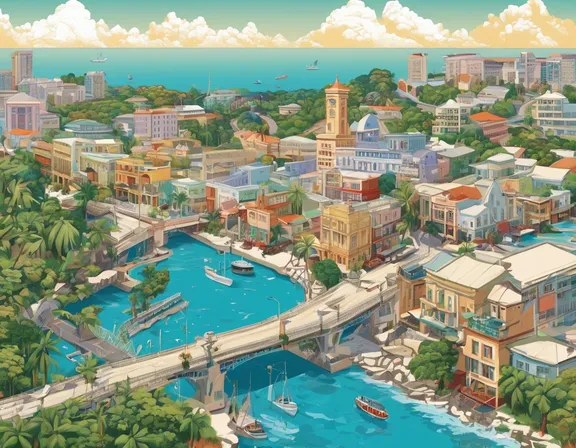 Bridgetown in the winter image