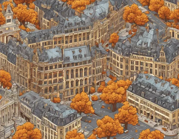 Brussels in the fall image