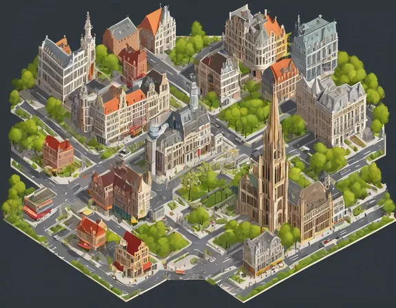 Brussels in the spring image