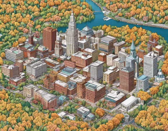 Charleston WV in the spring image