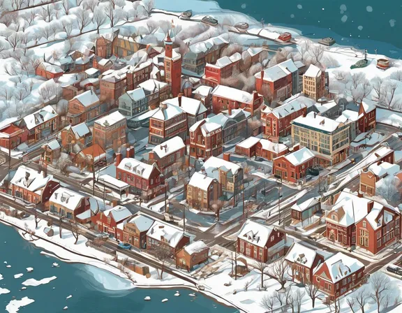 Charlottetown in the winter image