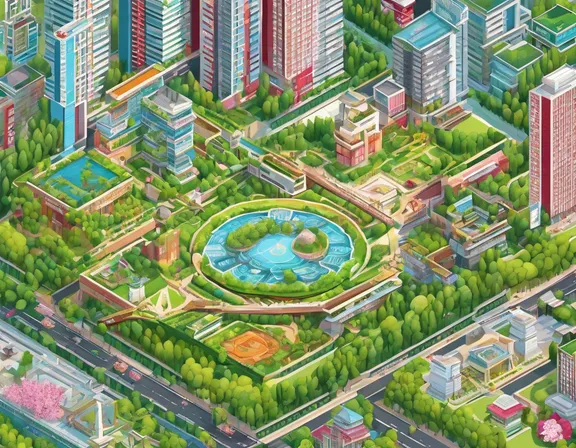 Chengdu in the spring image