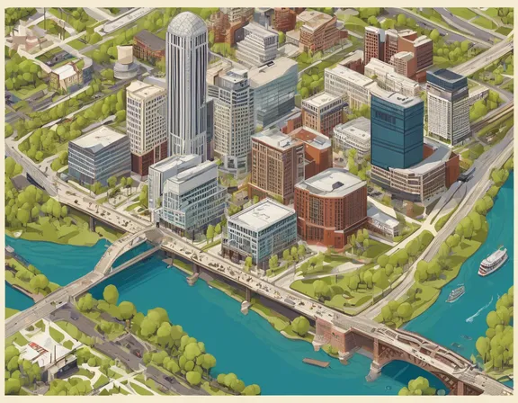 Columbus OH in the spring image