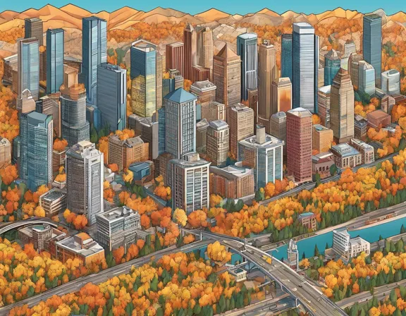 Denver in the fall image