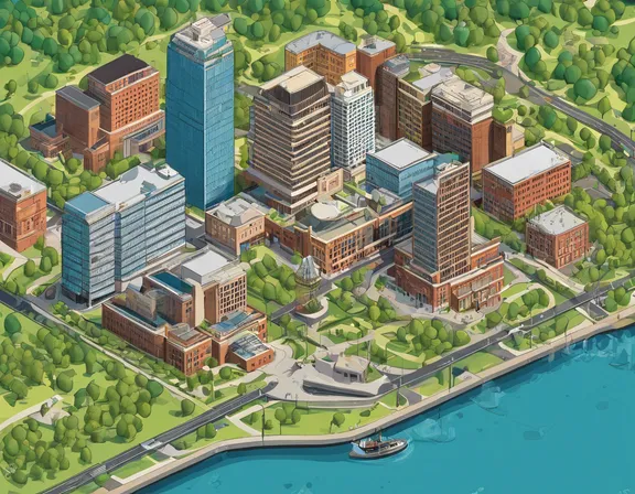 Des Moines in the spring image