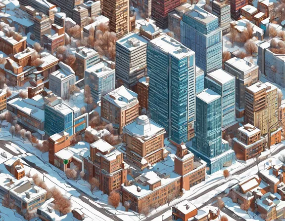 Edmonton in the winter image