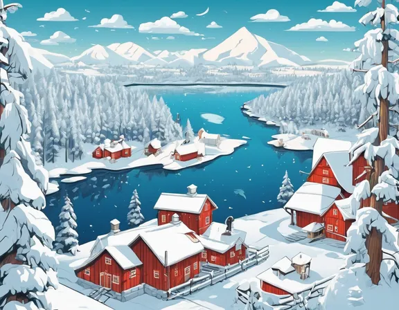 Finland in the winter image