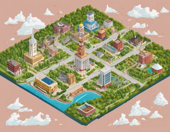 Frankfort in the spring image