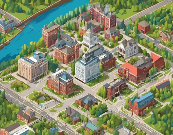 Fredericton in the spring image