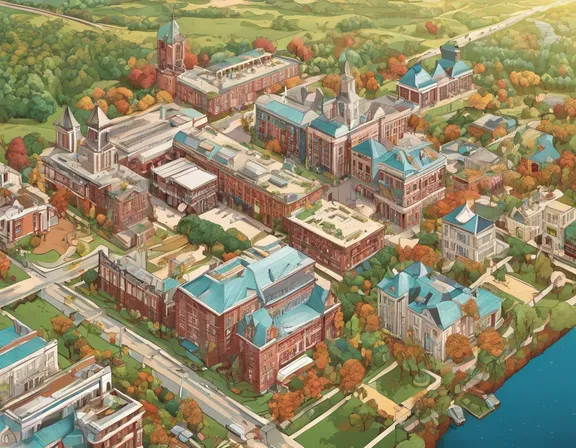 Georgetown in the fall image