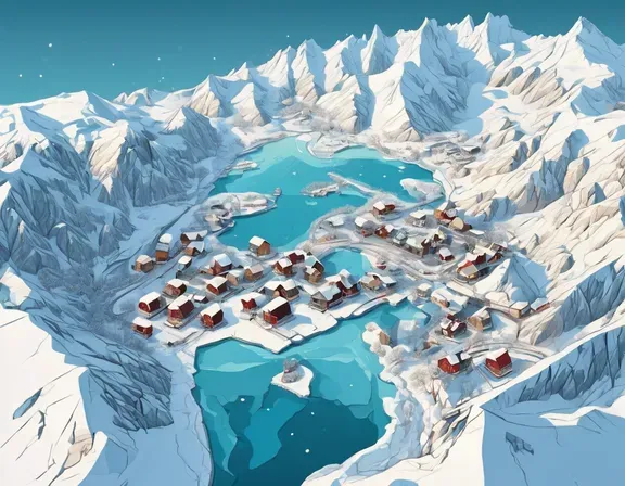 Greenland in the winter image