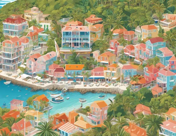 Gustavia in the summer image
