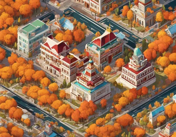 Harbin in the fall image