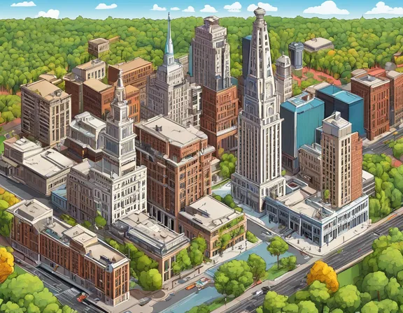 Hartford in the spring image