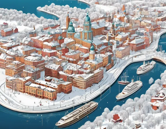 Helsinki in the winter image