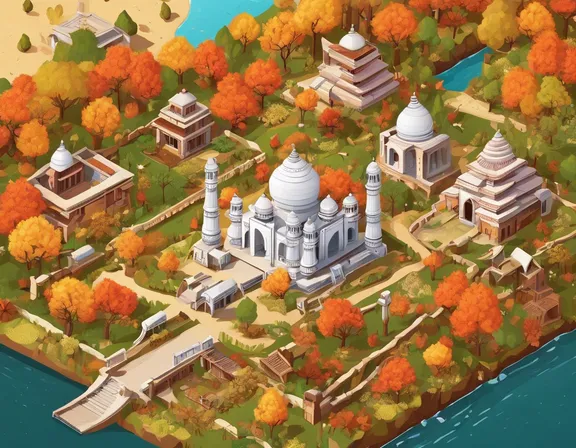 India in the fall image