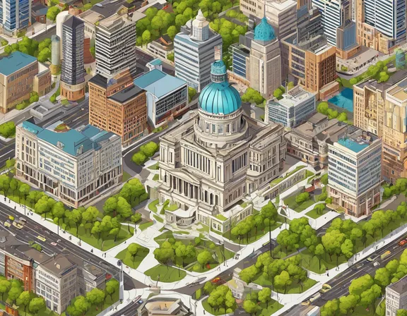 Indianapolis in the spring image