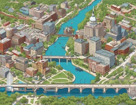 Jefferson City in the spring image