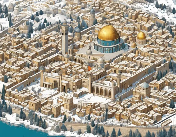 Jerusalem in the winter image