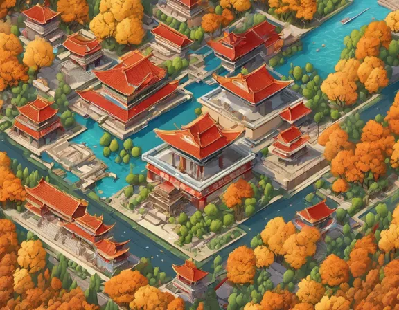Jinan in the fall image