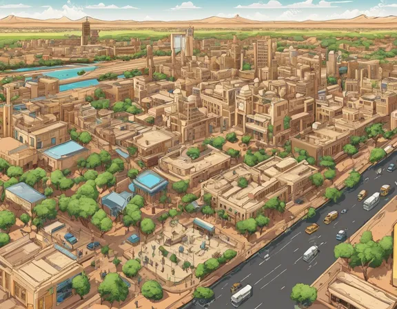 Khartoum in the summer image