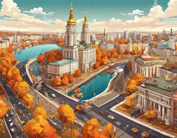 Kyiv in the fall image