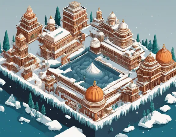 Ladākh in the winter image