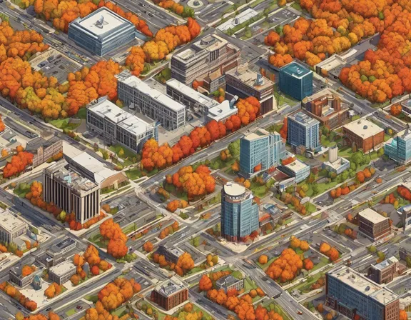 Lansing in the fall image