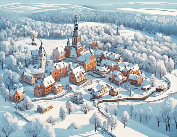 Latvia in the winter image