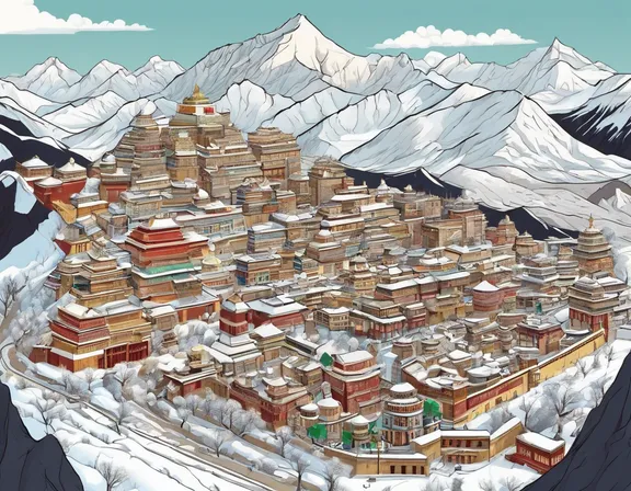 Lhasa in the winter image