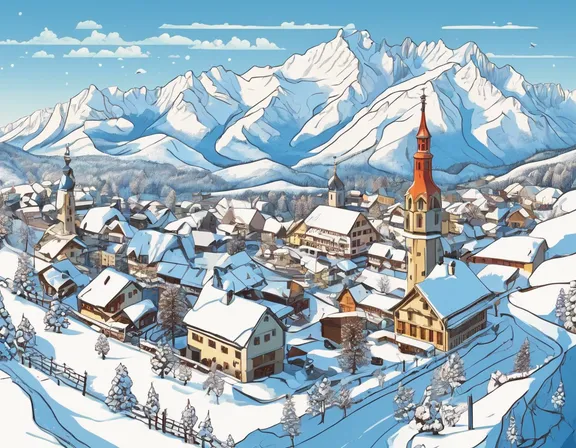 Liechtenstein in the winter image