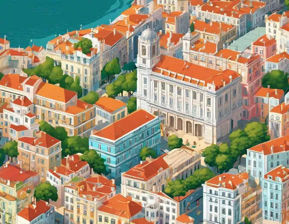 Lisbon in the spring image