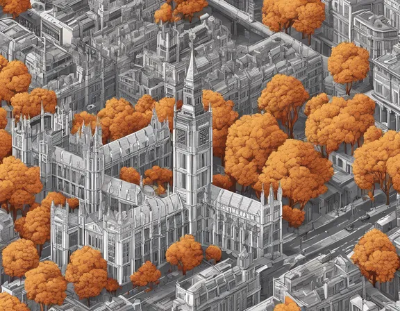 London in the fall image