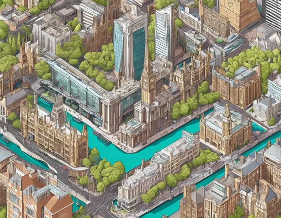 London in the spring image