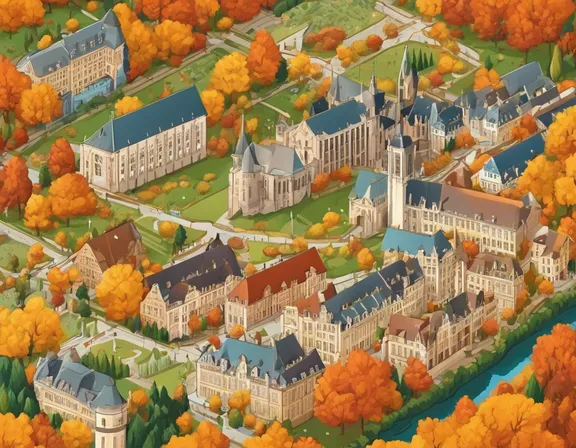 Luxembourg in the fall image