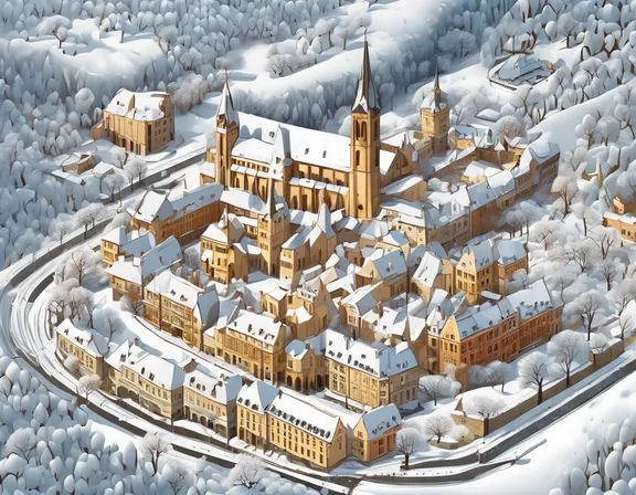 Luxembourg in the winter image