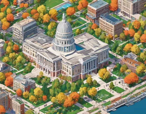 Madison in the spring image