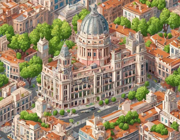 Madrid in the spring image