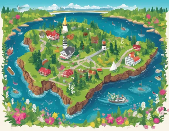 Maine in the spring image